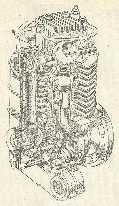 Экзотический  мотор  4 Т  с  вращающейся  гильзой.